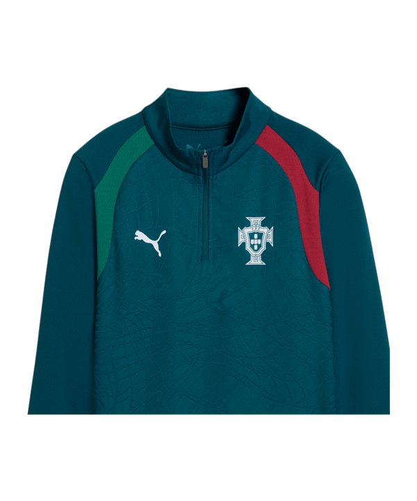 PUMA Portugal Training 1/4 Zip Sweatshirt Kids Blau F15 - blau