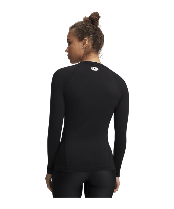 Under Armour HG Authentics Comp Manica Lunga Donna Nero C008 - nero
