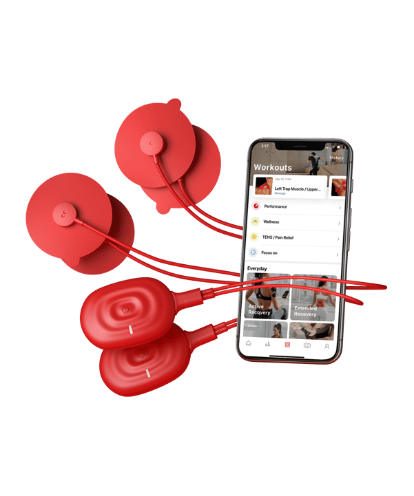 Therabody PowerDot Duo Muskelstimulator Rot - rot