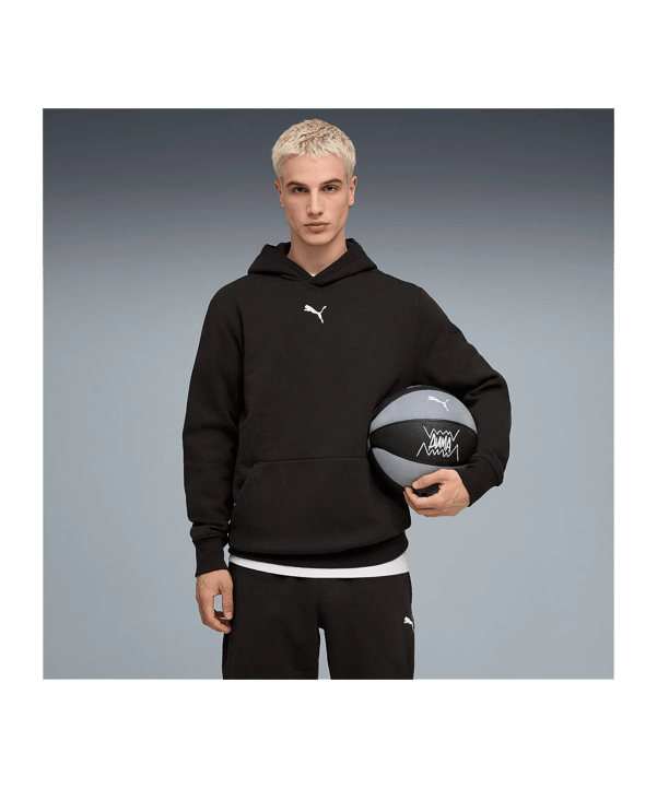 PUMA Teamjaws Post Game Hoody Schwarz F01 - schwarz