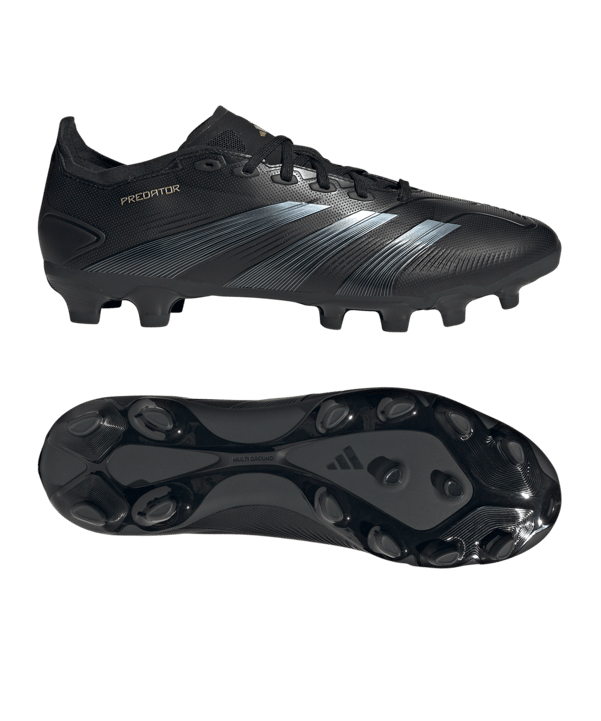 adidas Predator League MG Dark Spark Schwarz Grau - schwarz