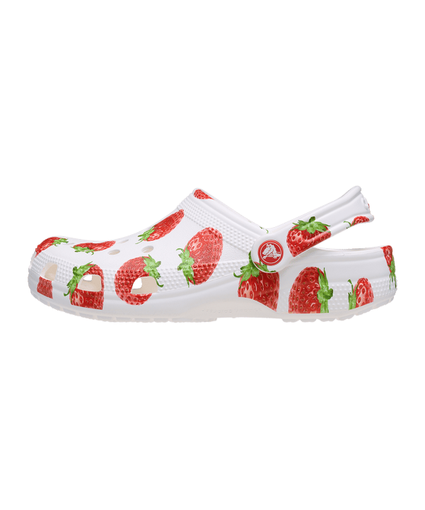 Crocs Classics Fresh Fruits Clog Badelatsche Rot - rot