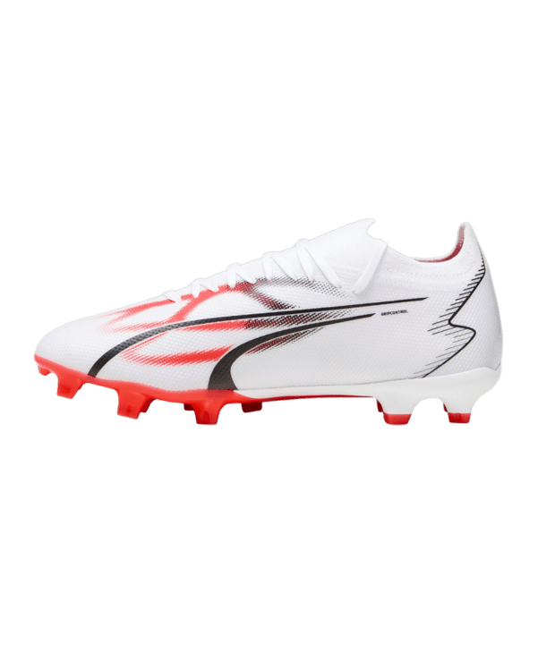 PUMA ULTRA Match FG/AG Breakthrough Weiss Rot F01 - weiss
