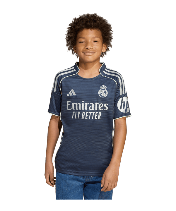 adidas Real Madrid Trikot Away 2025/2026 Kids Blau - blau