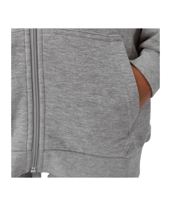 JAKO Base Jas met capuchon Kinderen Grijs K041 - grijs