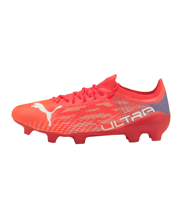 PUMA ULTRA 1.3 Faster Football FG/AG Rot Türkis Weiss F02 - rot