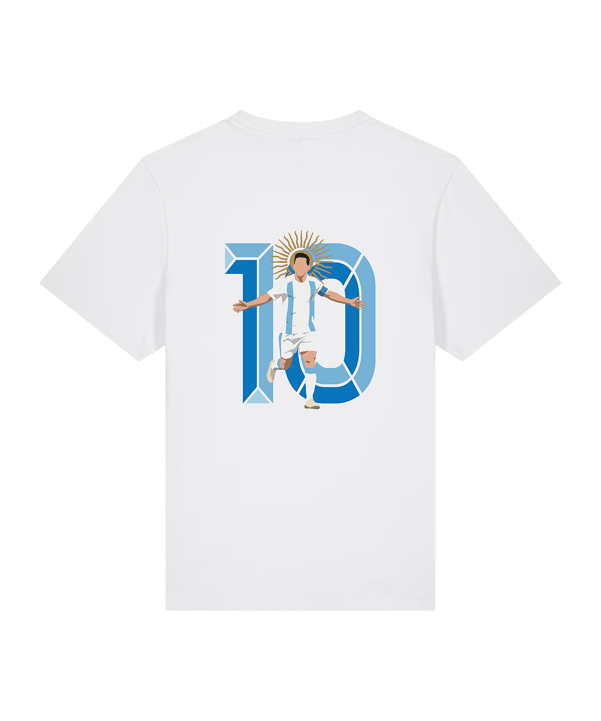 11teamsports Argentinien "GOAT" T-Shirt WM 2026 Weiß - weiss
