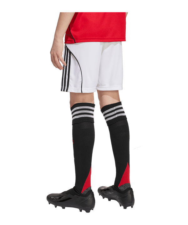 adidas Manchester United Short Home 2025/2026 Kids Weiß - weiss