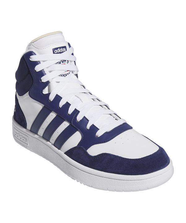 adidas Hoops 3 Mid Classic Vintage Sneaker Weiß - weiss