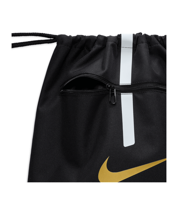 Nike Academy Gymsack (18L) Schwarz Gold F014 - schwarz