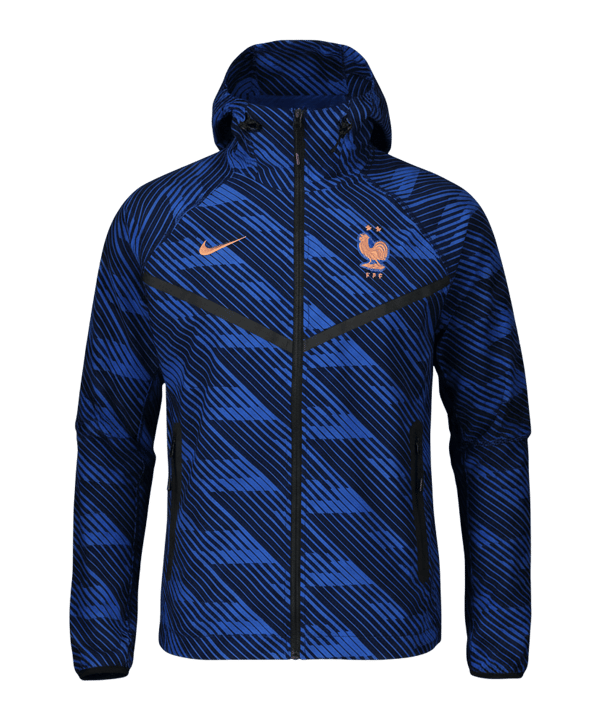 Nike FFF Frankreich Windjacke Blau F480 - blau