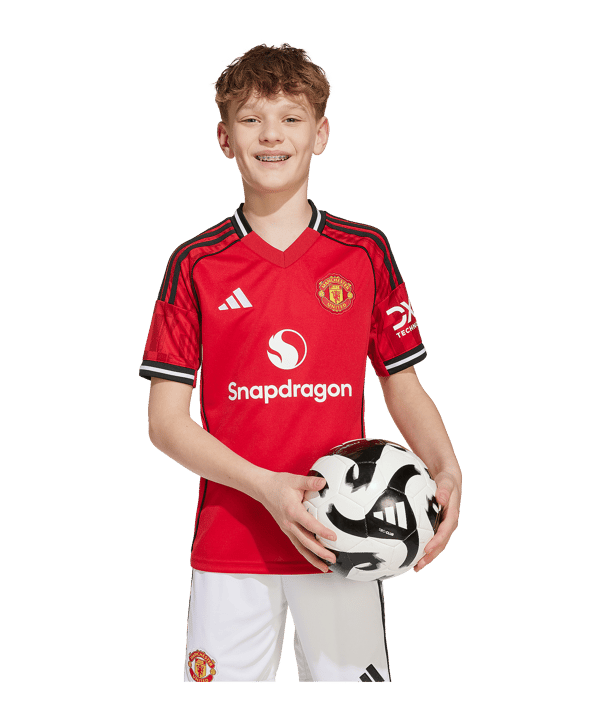 adidas Manchester United Trikot Home 2025/2026 Kids Rot - rot