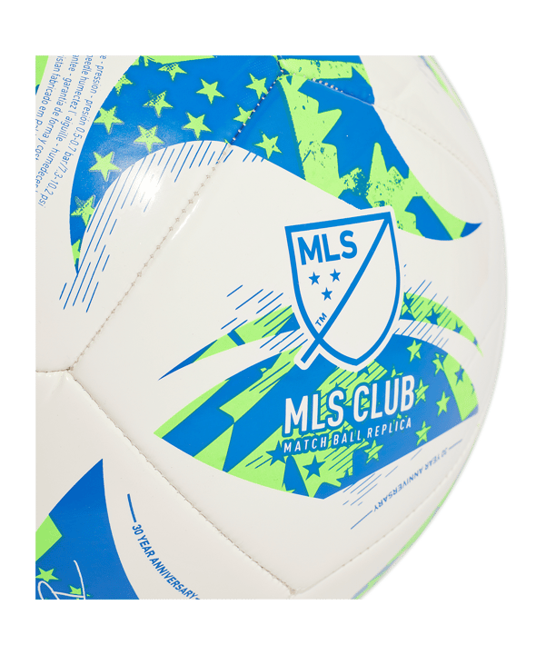 adidas MLS Club Trainingsball Weiss - weiss