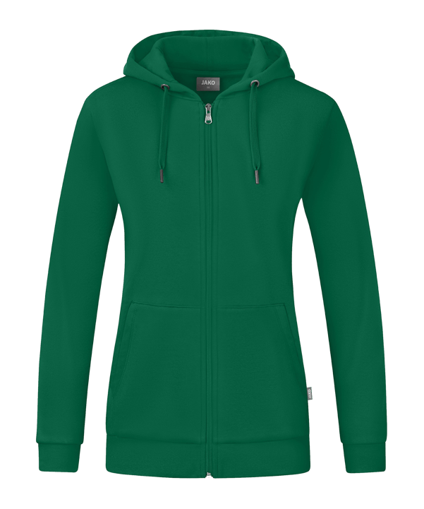 JAKO Organic Kapuzenjacke Damen Grün F260 - gruen