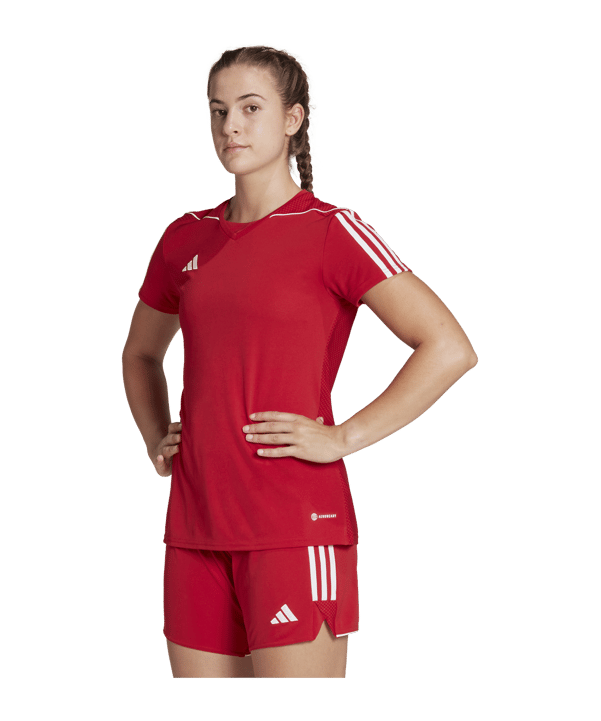 adidas Tiro 23 Trikot Damen Rot Weiss - rot