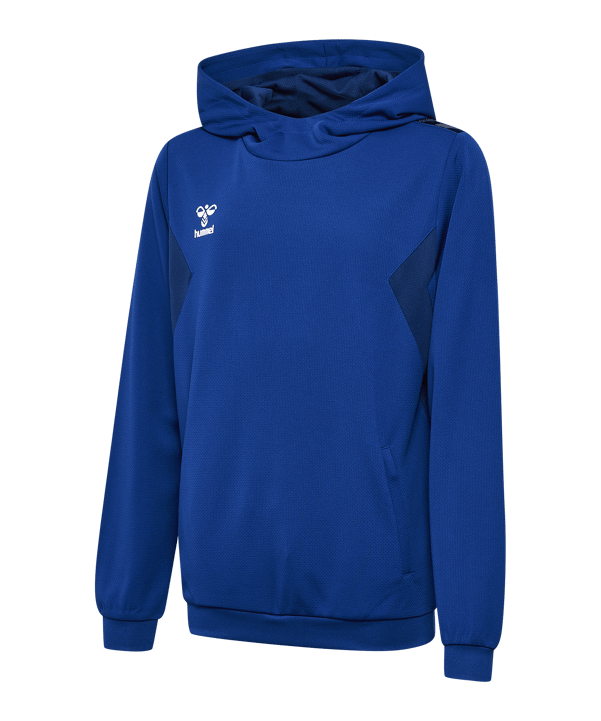 Hummel hmlAUTHENTIC PL Hoody Kids Blau F7045 - blau