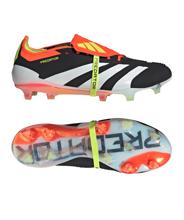 adidas Predator Elite FT FG Solar Energy Schwarz Weiss Rot - schwarz