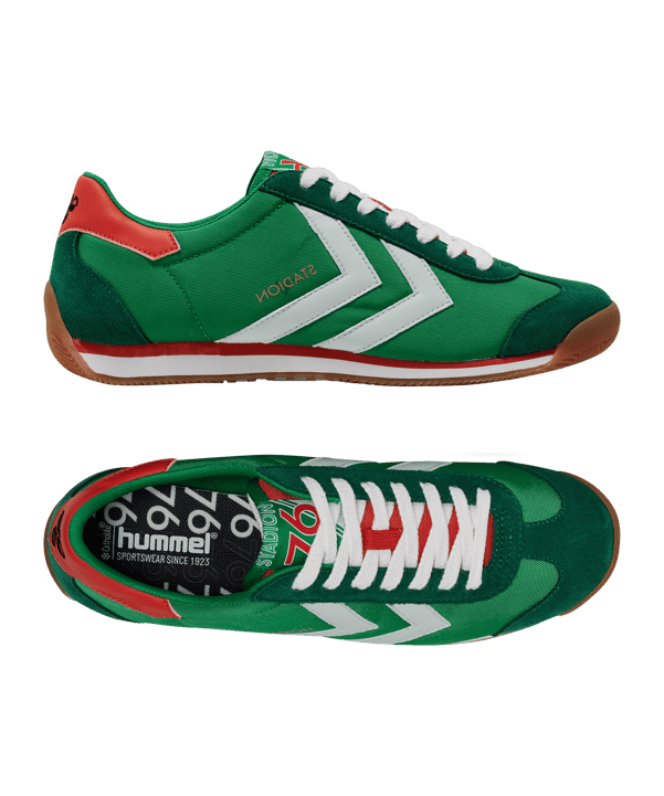 hummel Stadion Nylon Sneaker Grün F6132 - gruen
