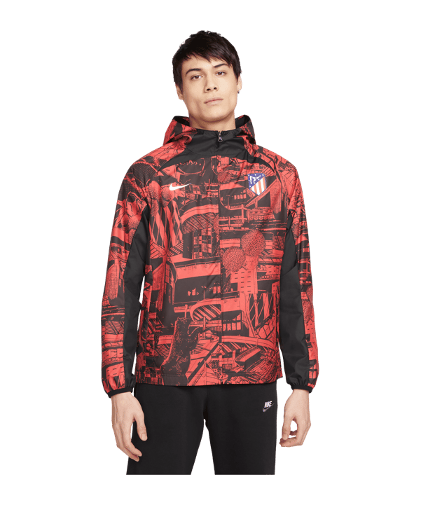 Nike Atletico Madrid Allwetterjacke Rot F611 - rot