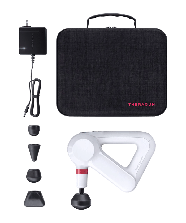Therabody Theragun Elite Massagegerät Weiss Rot - weiss