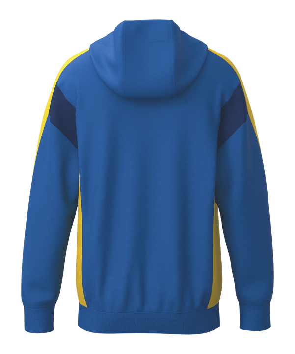 Erima Celebrate 125 Kapuzenjacke Kids Blau Fnewroyalgelb - blau