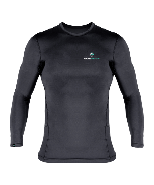 Gamepatch Compressishirt Hemd Schwarz - schwarz
