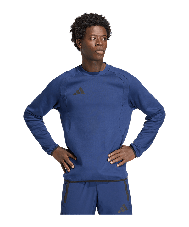 adidas Tiro Travel Sweatshirt Dunkelblau - schwarz