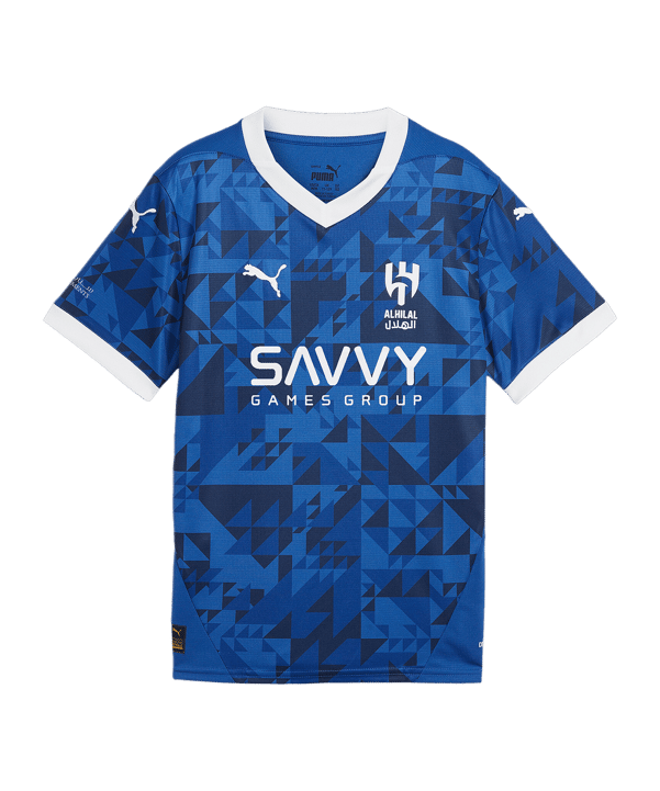 PUMA Al Hilal Trikot Home 2024/2025 Kids Blau F01 - schwarz