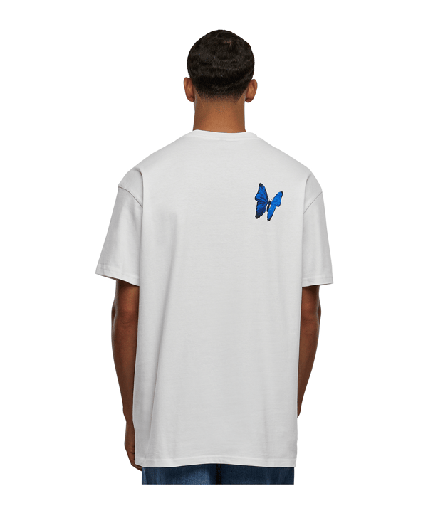 Mister Tee Le Papilloversized T-Shirt Weiß - weiss