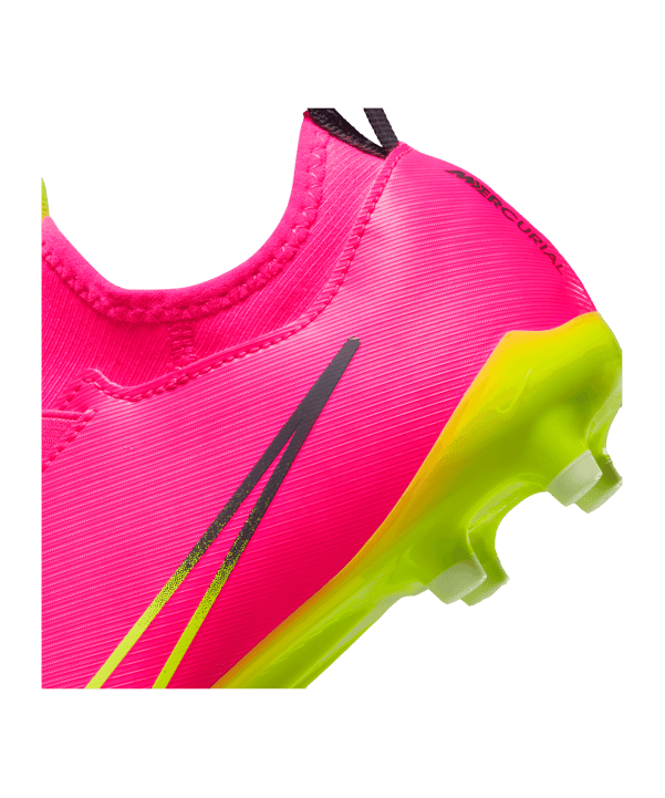 Nike Jr Air Zoom Mercurial Vapor XV Academy FG/MG Luminous Kids Pink Gelb F605 - pink