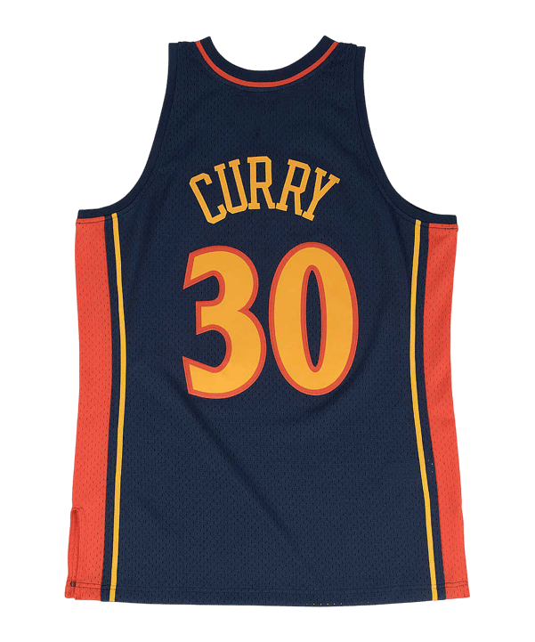 Mitchell and Ness NBA Golden State Warriors 2009-2010 Stephen Curry Shirt Blauw - blauw