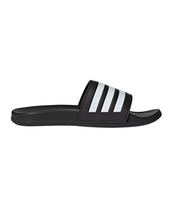 adidas Adilette Comfort Regular Schwarz Weiss - schwarz