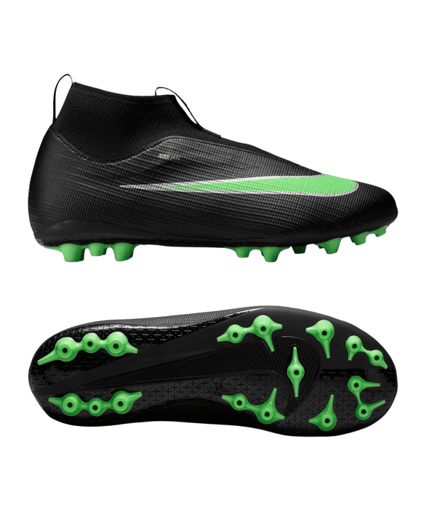 Nike Jr. Air Zoom Mercurial Superfly XI Academy High AG Shadow Kids Schwarz F001 - schwarz
