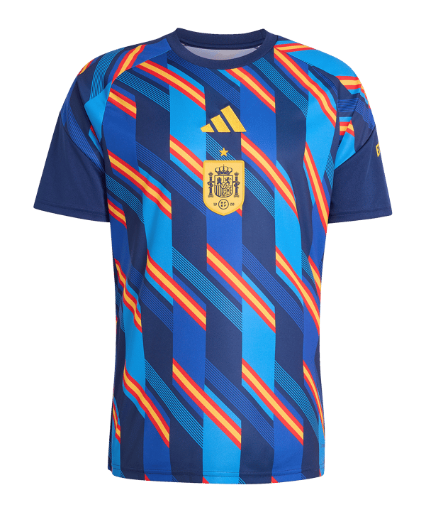 adidas RFEF Spagna Prematch T-shirt Blu - blu