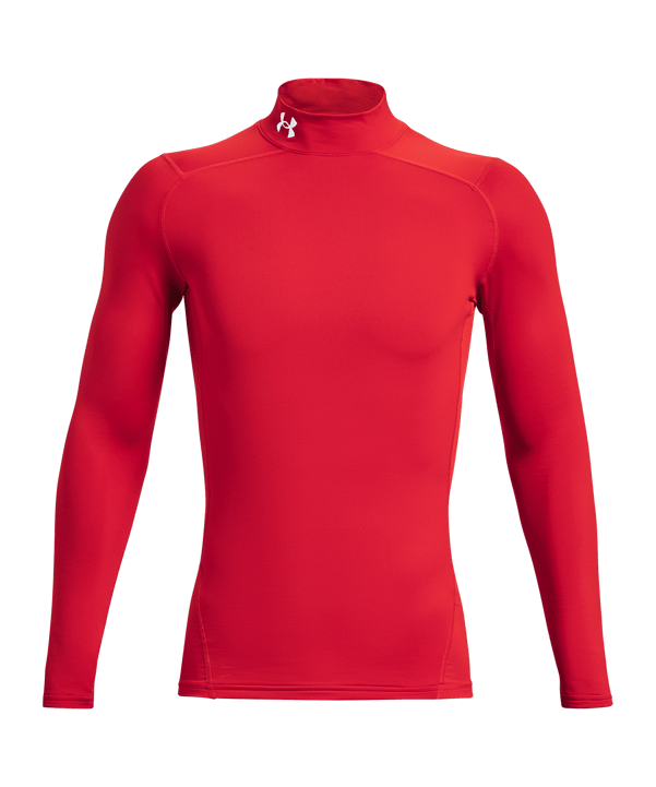 Under Armour Baselayer ColdGear Comp Mock T-Shirt Rot F600 - rot