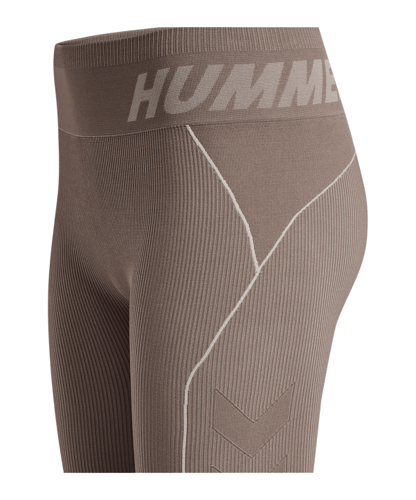 Hummel Te Christel Seamless Mid Waist Leggings Damen Grau F2120 - grau
