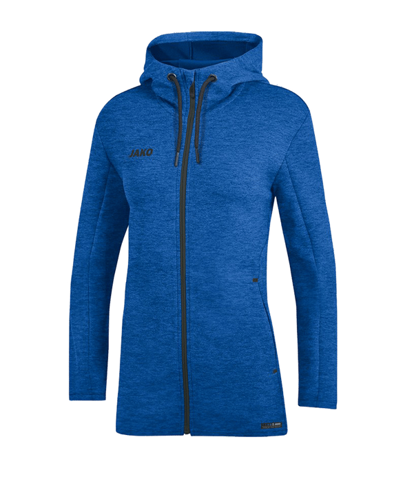 JAKO Premium Basic Kapuzenjacke Damen Blau F04 - blau