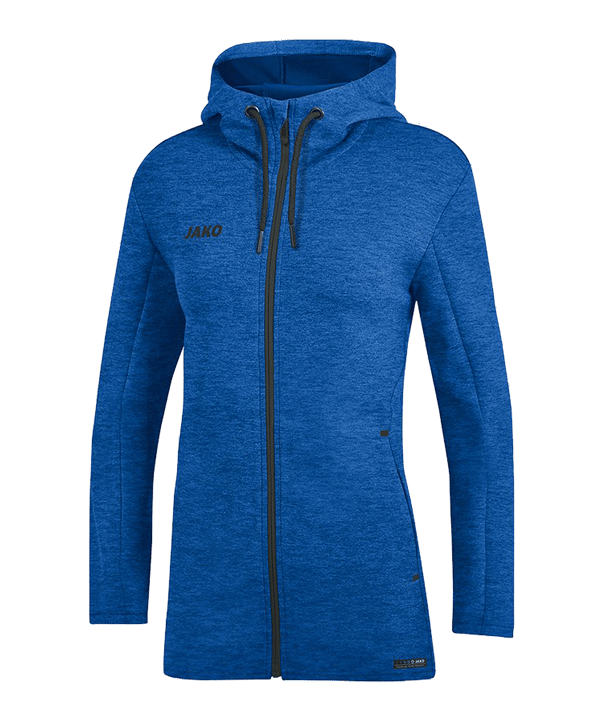 JAKO Premium Basic Veste à capuche Femmes Bleu C004 - bleu