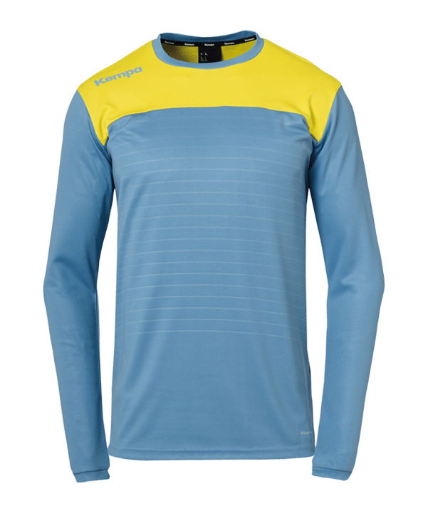 Kempa Emotion 2.0 T-Shirt langarm Blau Gelb F14 - blau