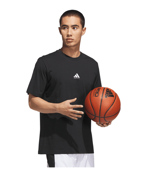 adidas Basketball Graphic T-Shirt Schwarz - schwarz