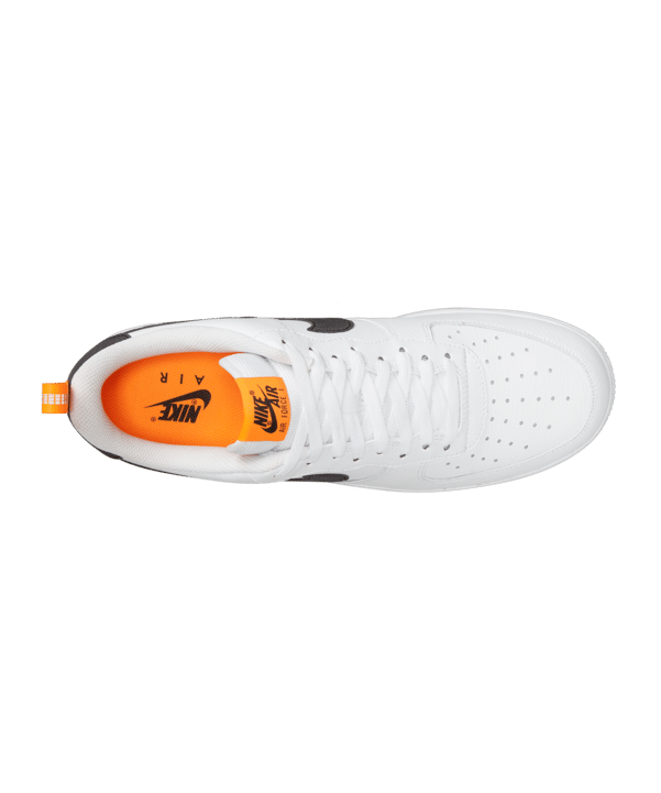 Nike Air Force 1 Weiss Schwarz F100 - weiss