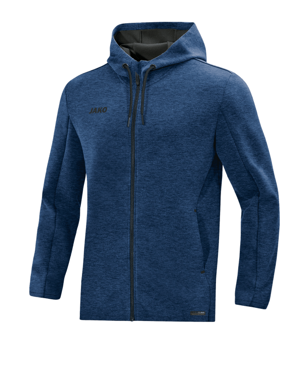 JAKO Premium Basic Kapuzenjacke Blau F49 - blau