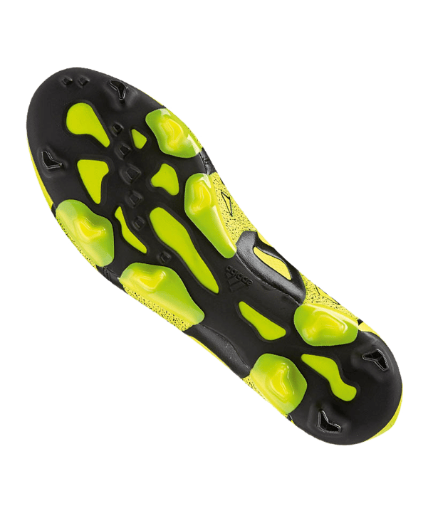 adidas X 15.1 FG Leder Gelb Schwarz - gelb