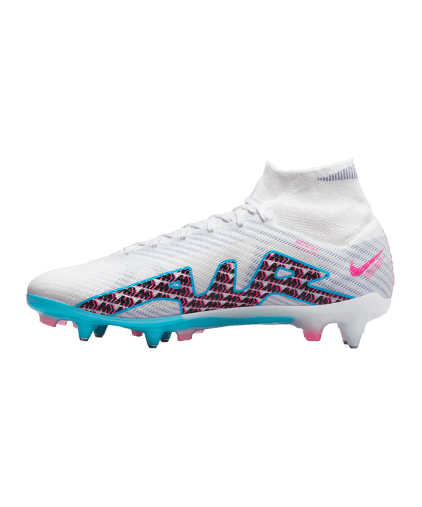Nike Air Zoom Mercurial Superfly IX Elite SG-Pro AC Blast Weiss Blau Pink F146 - weiss