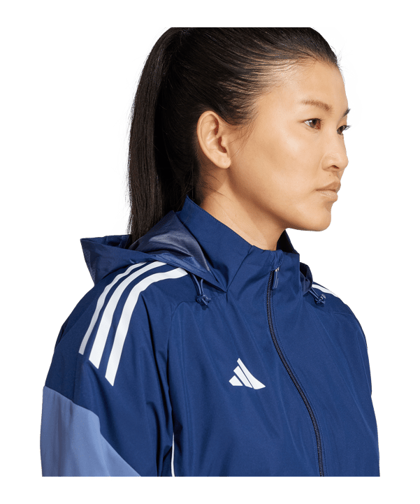 adidas Tiro 25 Competition Regenjacke Damen Blau - blau