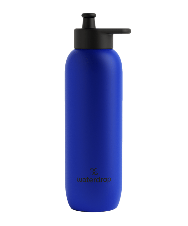 waterdrop Sports Bottle 800ml Trinkflasche Blau - blau
