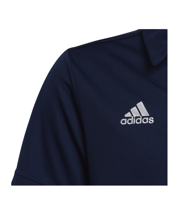 adidas Entrada 22 Poloshirt Kids Dunkelblau - blau