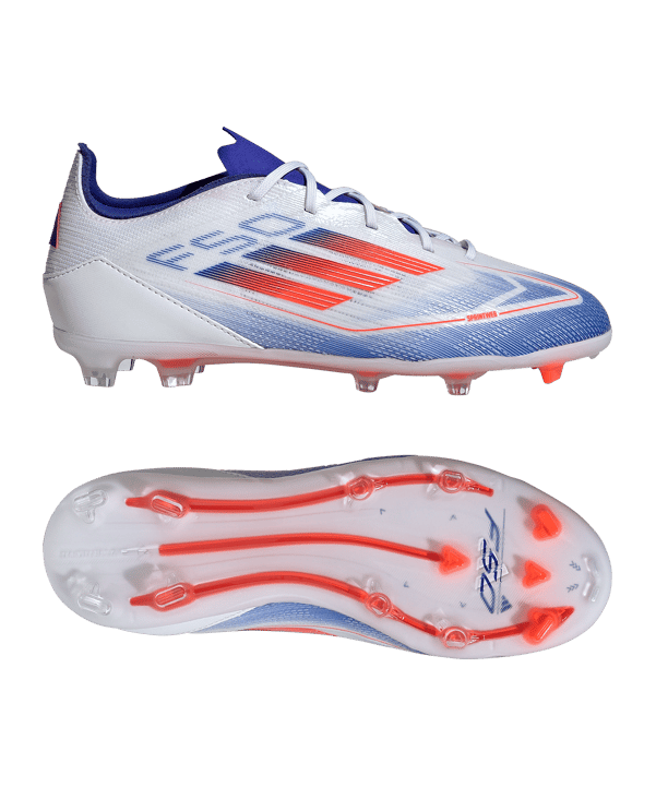 adidas F50 Elite FG Advancement Kids Weiss Rot - weiss