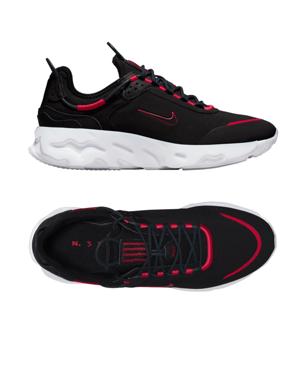 Nike React Live SE Schwarz Rot Weiss F002 - schwarz