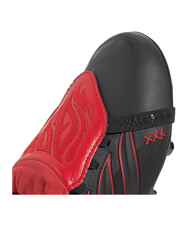 adidas Predator Elite FG Leather Tech Kids Schwarz